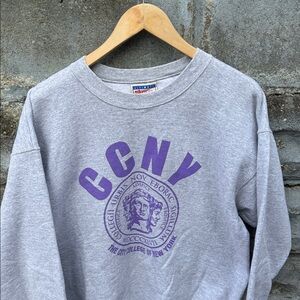 Vintage CCNY Sweatshirt Large City College of New York NYC Y2K